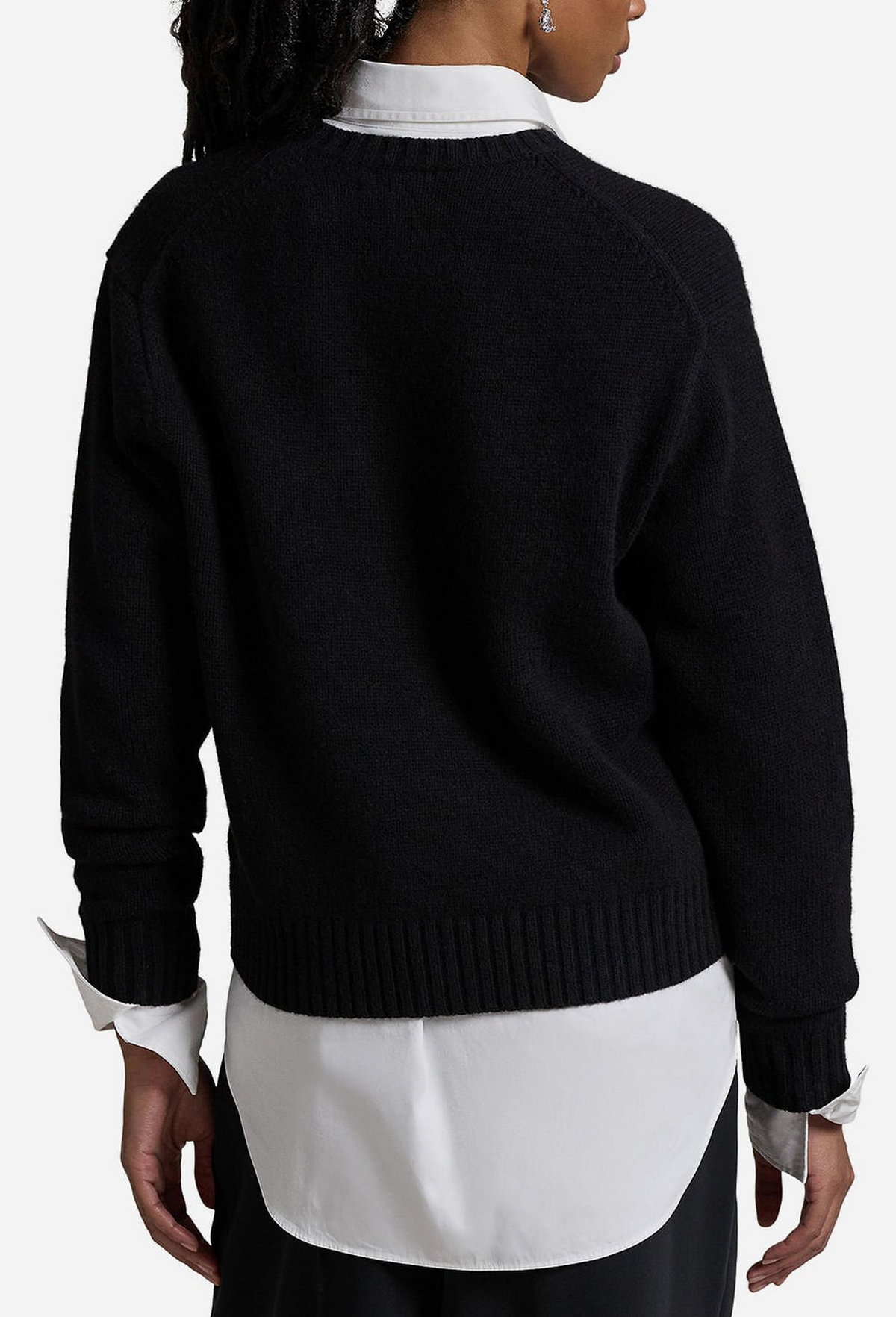 L.R Sweater | Black Polo Bear
