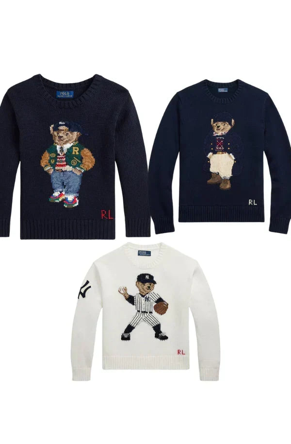 L.R Set 3 Styles RL Polo Bear Sweater Set YANKES