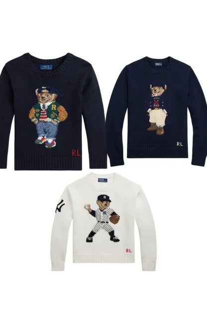 L.R Set 3 Styles RL Polo Bear Sweater Set YANKES