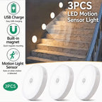PLOOMI™ MotionGlow – 3-pack uppladdningsbara rörelsesensorlampor