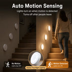 PLOOMI™ MotionGlow – 3-pack uppladdningsbara rörelsesensorlampor