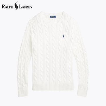 L.R Cable-Knit Cotton Jumper