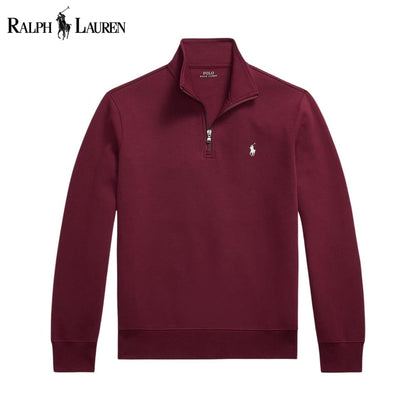 L.R Double-Knit Mockneck Pullover