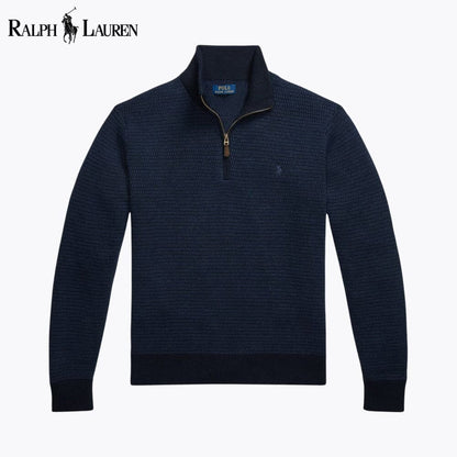 L.R Washable Wool Quarter-Zip Sweater