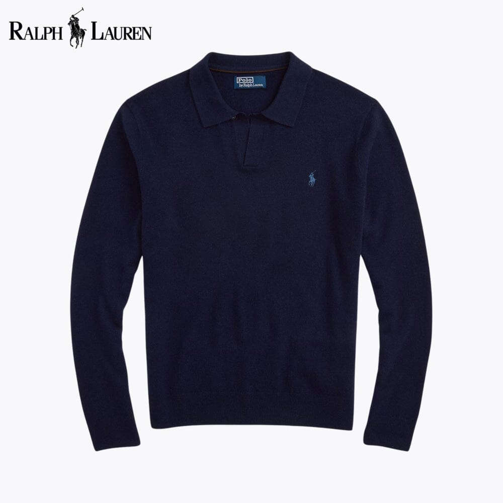L.R Wool Johnny-Collar Sweater